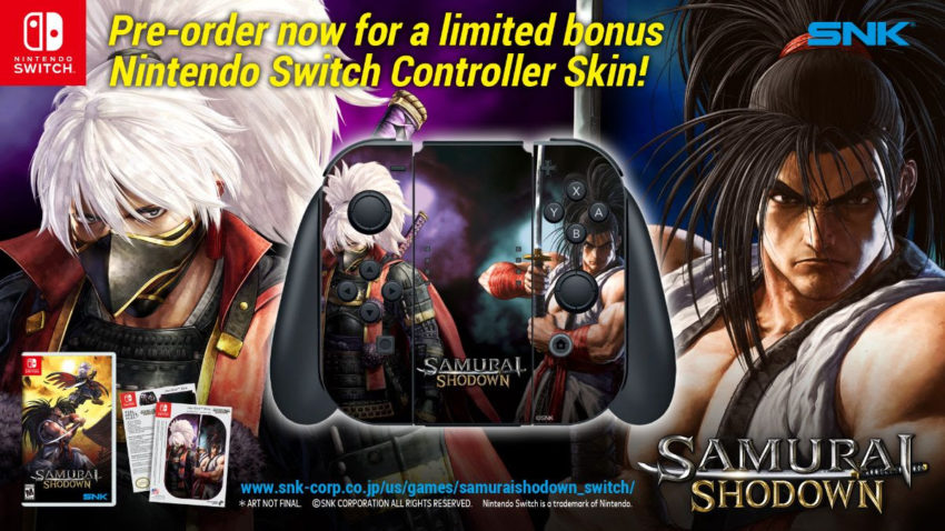 samurai showdown gets pre-order discount and bonuses on switch