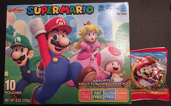 Gamer’s Gullet – Kellogg’s Super Mario Assorted Fruit Flavored Snacks Review