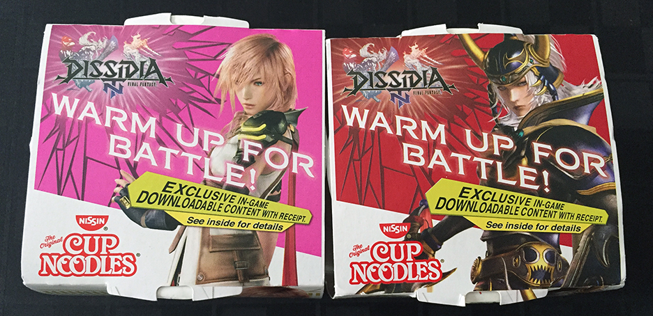 Gamer’s Gullet – Nissin Cup Noodles Final Fantasy Dissidia NT Edition