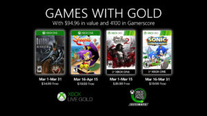 Free Xbox Games for Gold Members for March 2020