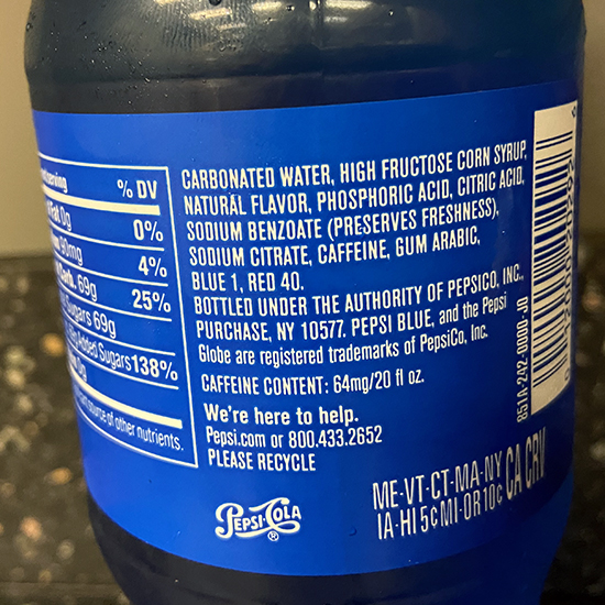 Gamer’s Gullet – Pepsi Blue Review - SquallSnake.com