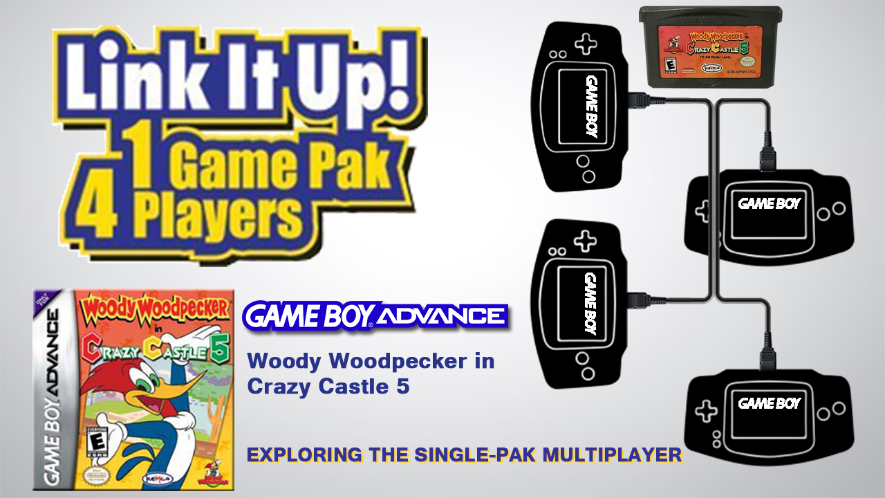 GBA Single-Pak Link – Woody Woodpecker in Crazy Castle 5