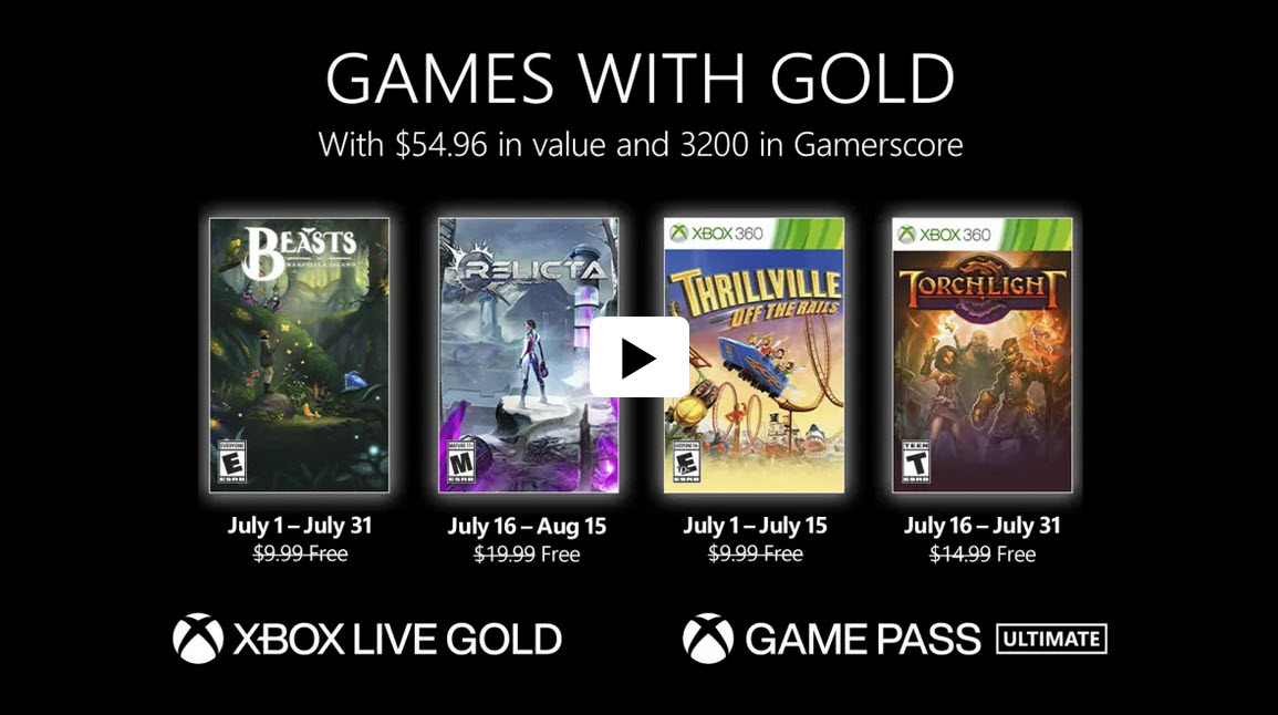 These are the free Xbox games for July 2022