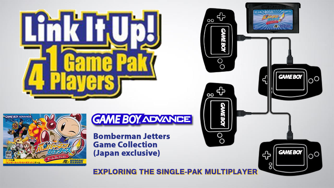 GBA Single-Pak Link – Bomberman Jetters: Game Collection