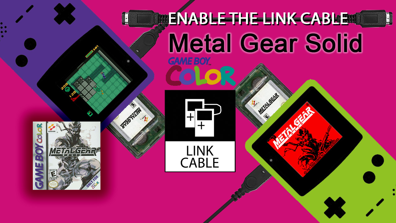 Metal Gear Solid (GBC, 2000) 2p Link Cable VS BATTLE MODE – ENABLE THE LINK CABLE