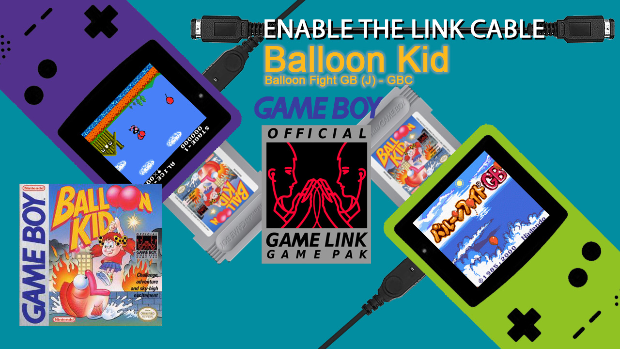 Balloon Kid/Balloon Fight GB (GB/GBC, 1990/2000) – VS Mode – ENABLE THE LINK CABLE