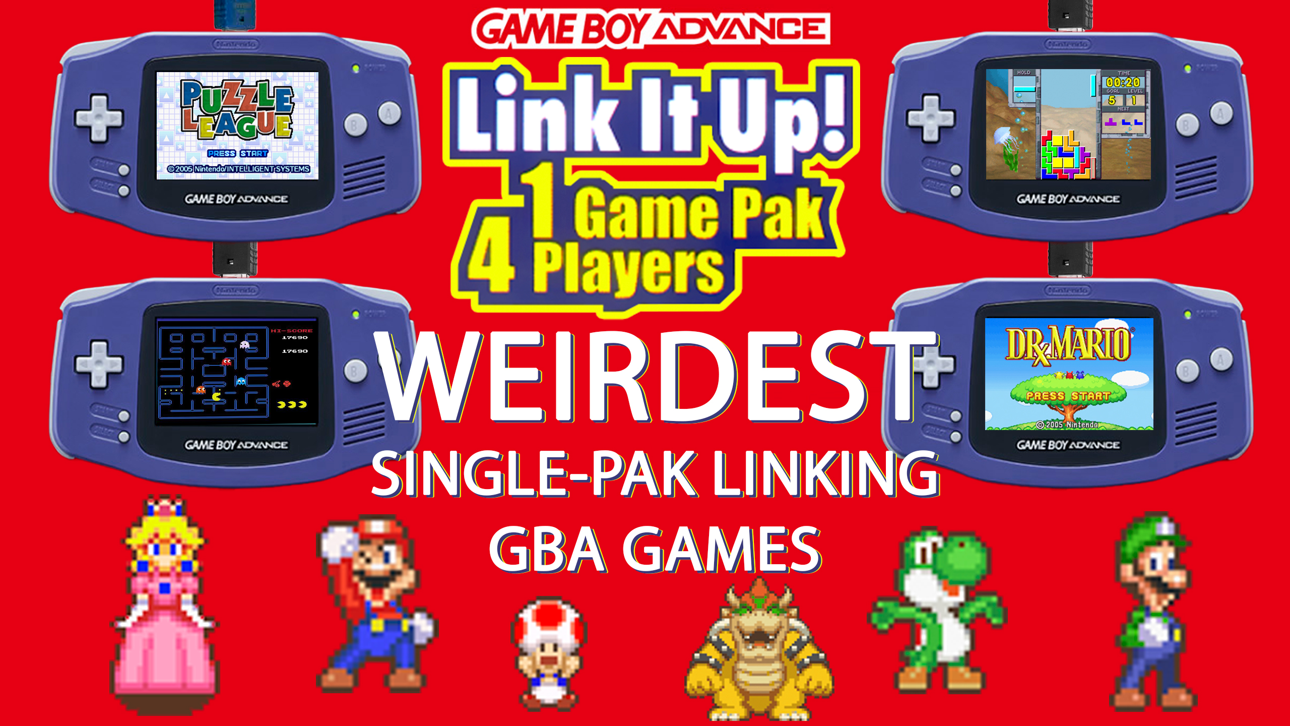 The 10 WEIRDEST Gameboy Advance Single-Pak linking games