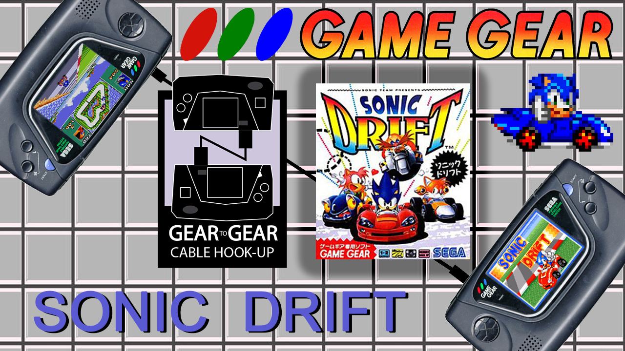 Sonic Drift (GG, 1994) 2-player mode, Enable The Link Cable