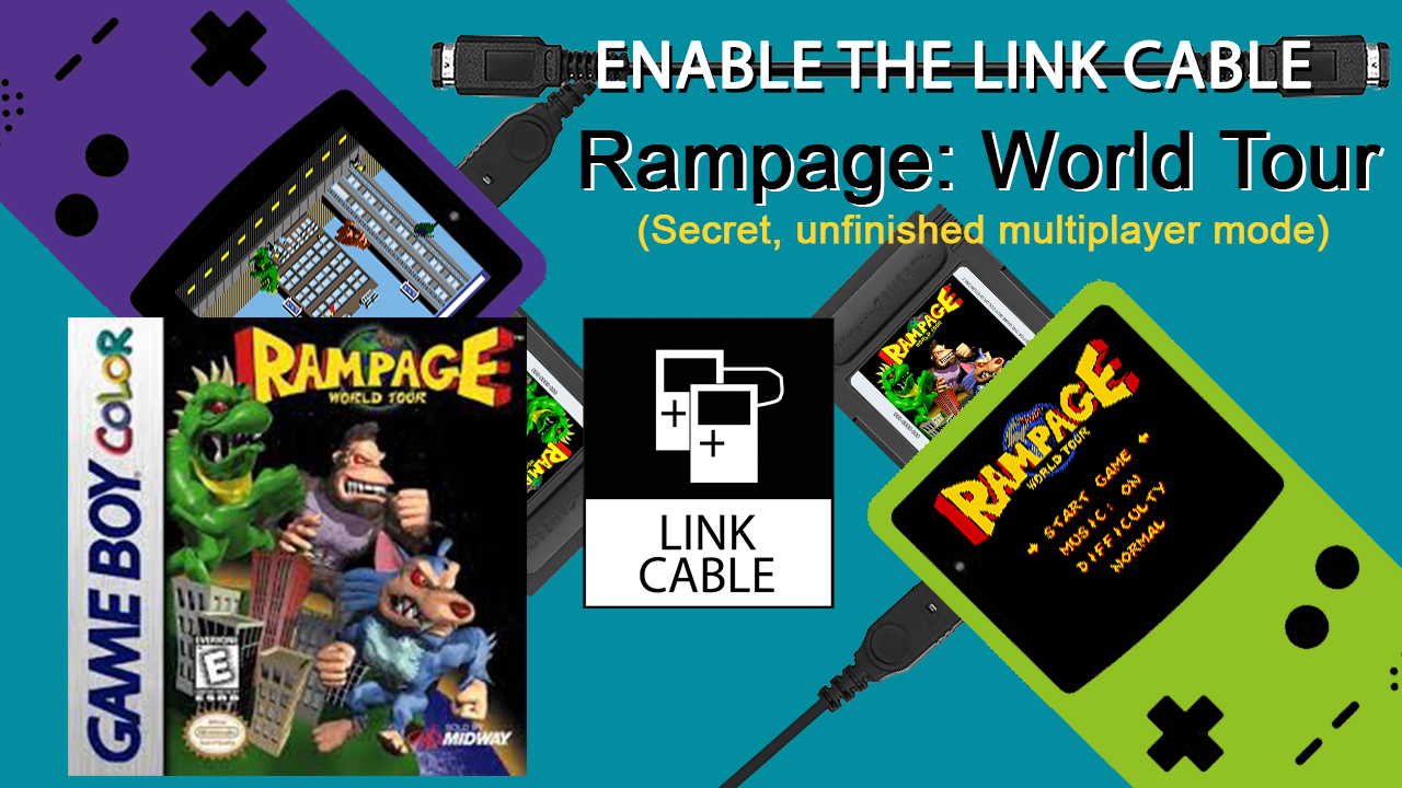 Rampage World Tour SECRET CO-OP MODE! (GBC, 2000) – ENABLE THE LINK CABLE