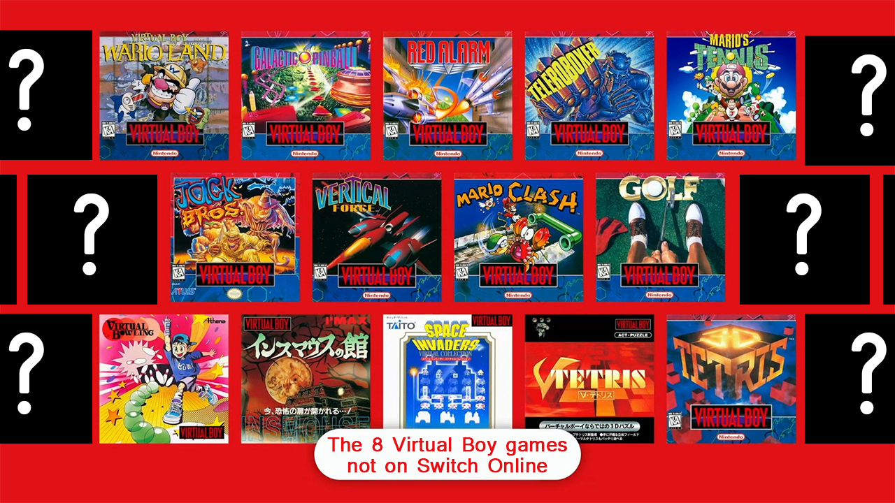 The 8 Virtual Boy games NOT coming to Switch Online Classics